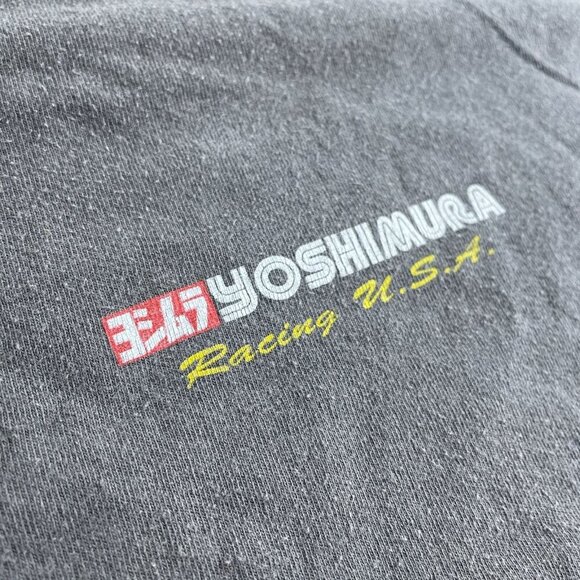 Vntg Yoshimura Racing Aaron Yates 2002 Champion Gray Graphic XL 5497 - Picture 6 of 8